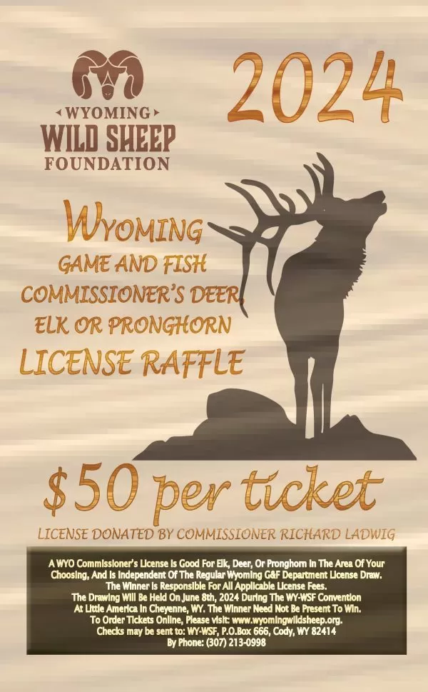 2024 Commissioner's Deer, Elk, Pronghorn License Raffle